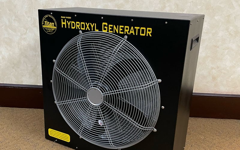 a black box with a fan on top