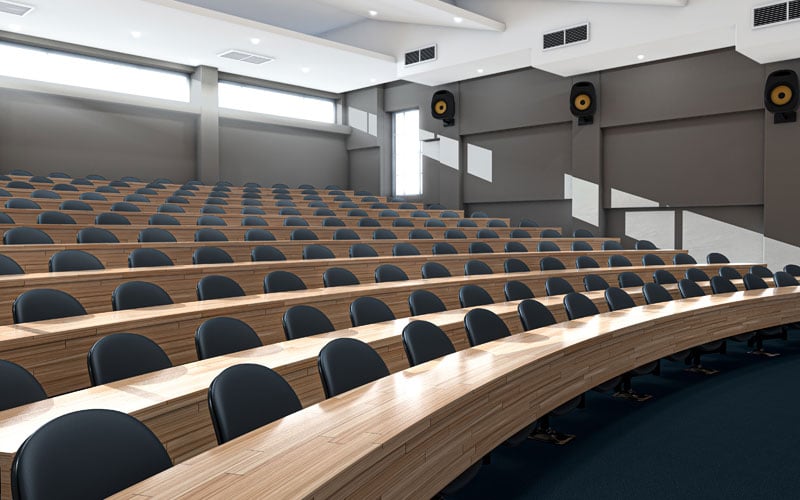 a large wooden table