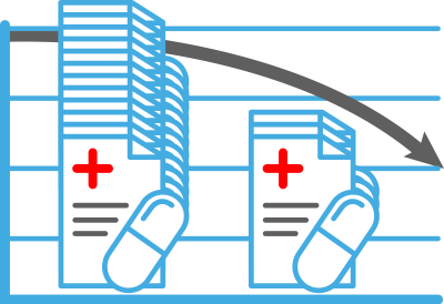 a diagram of a building with a red cross on the top