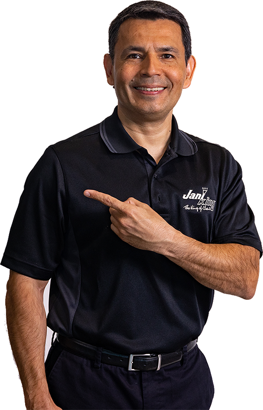 a man in a black shirt and black pants