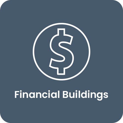 the logo for financial building
