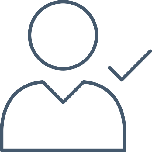 a person icon with a person icon